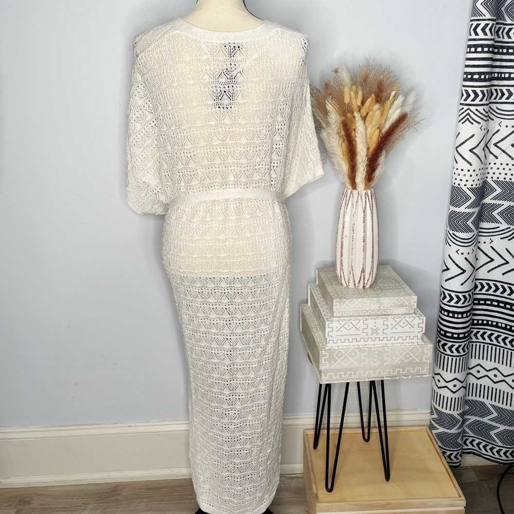 3X/4X Torrid Crochet Full-Length Cardigan - White - NWT - Picture 6 of 7